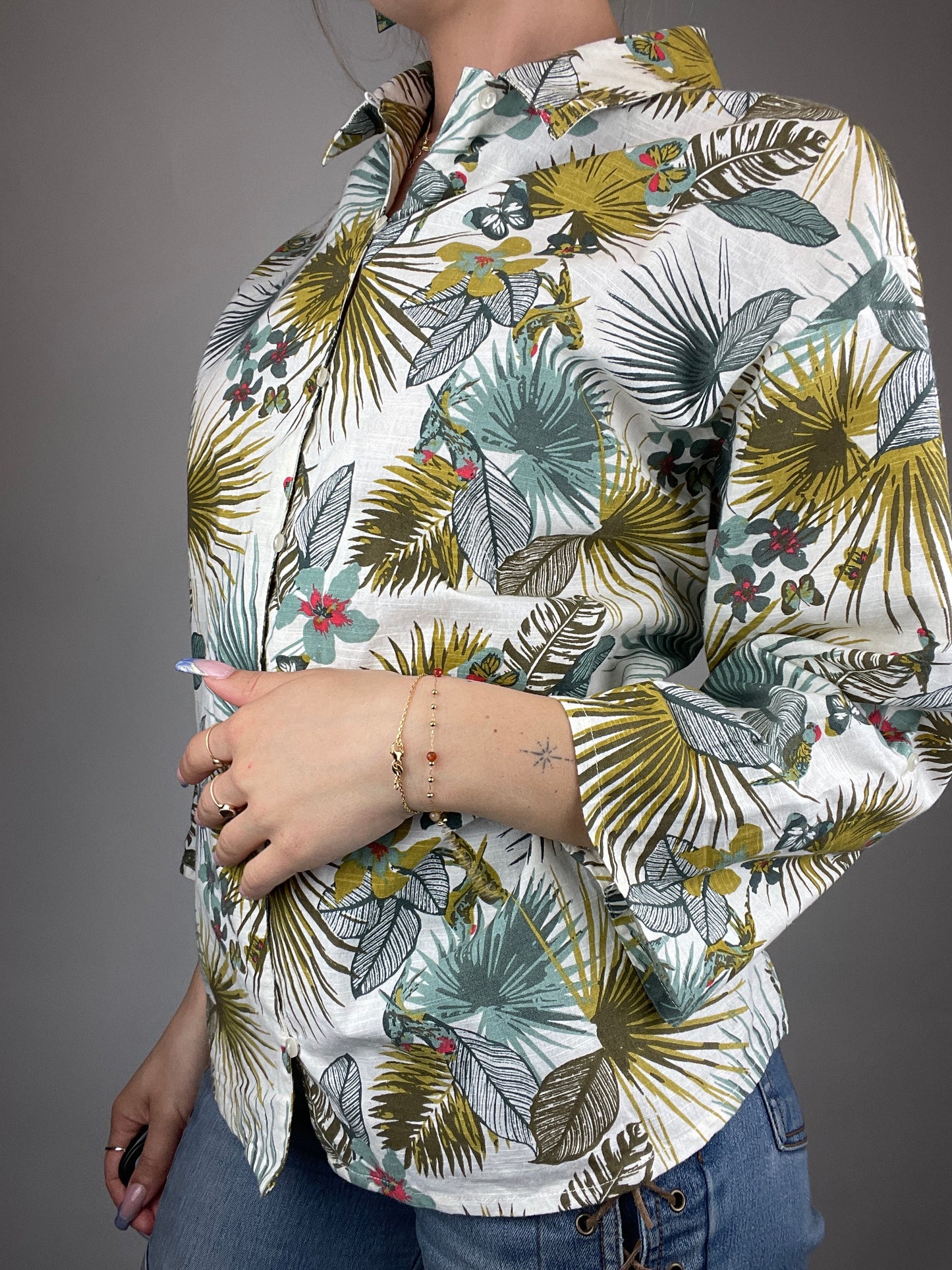 Chemise à fleurs y2k style hawaïen vintage