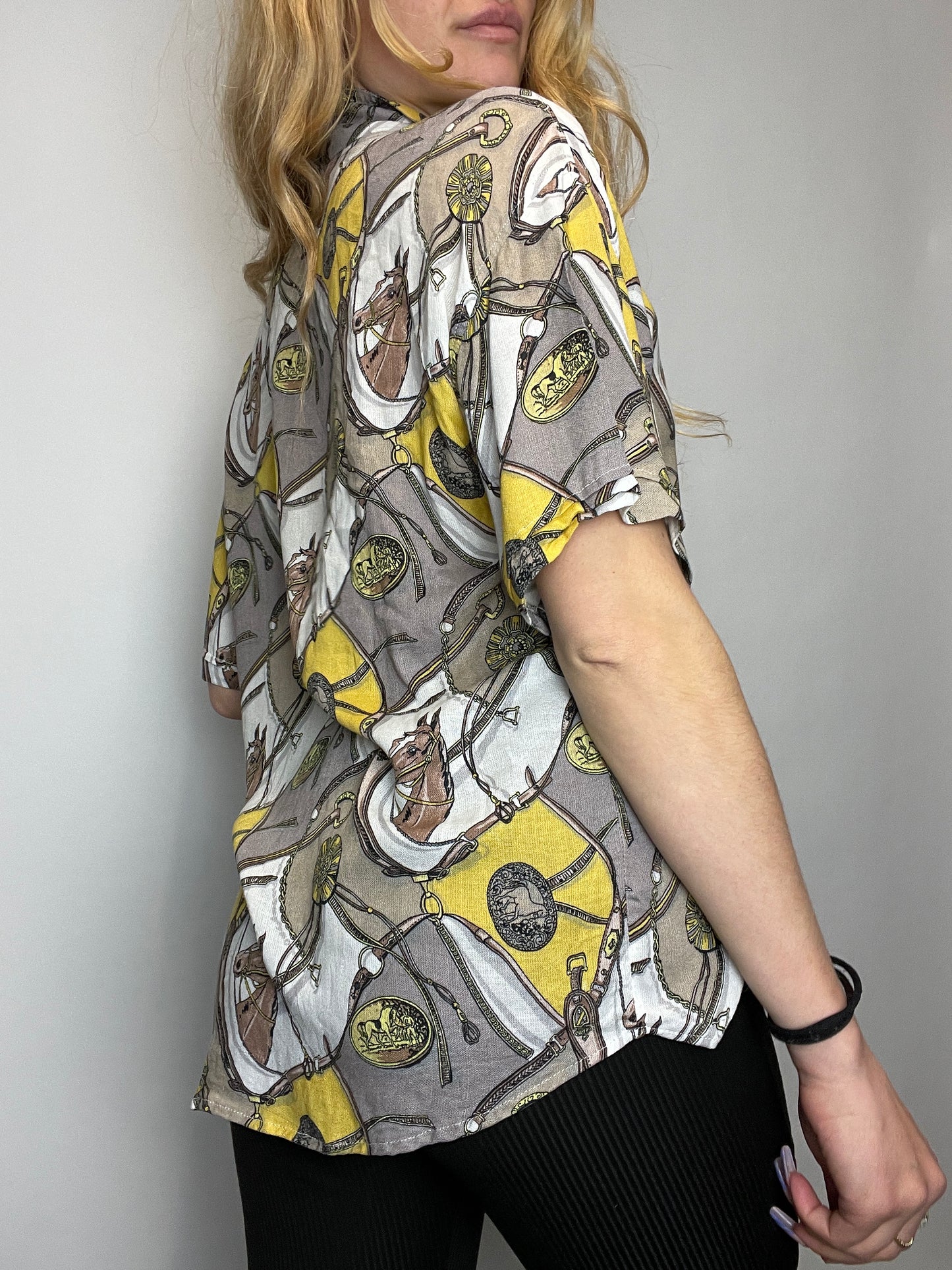Chemisier y2k motif vintage