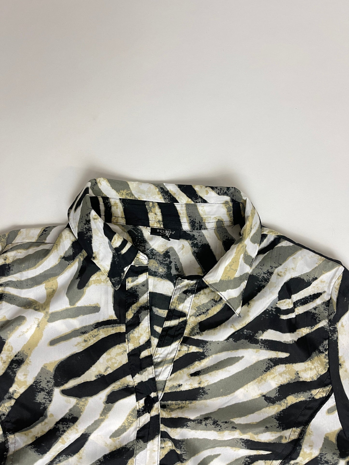 Chemise y2k motif zèbre vintage