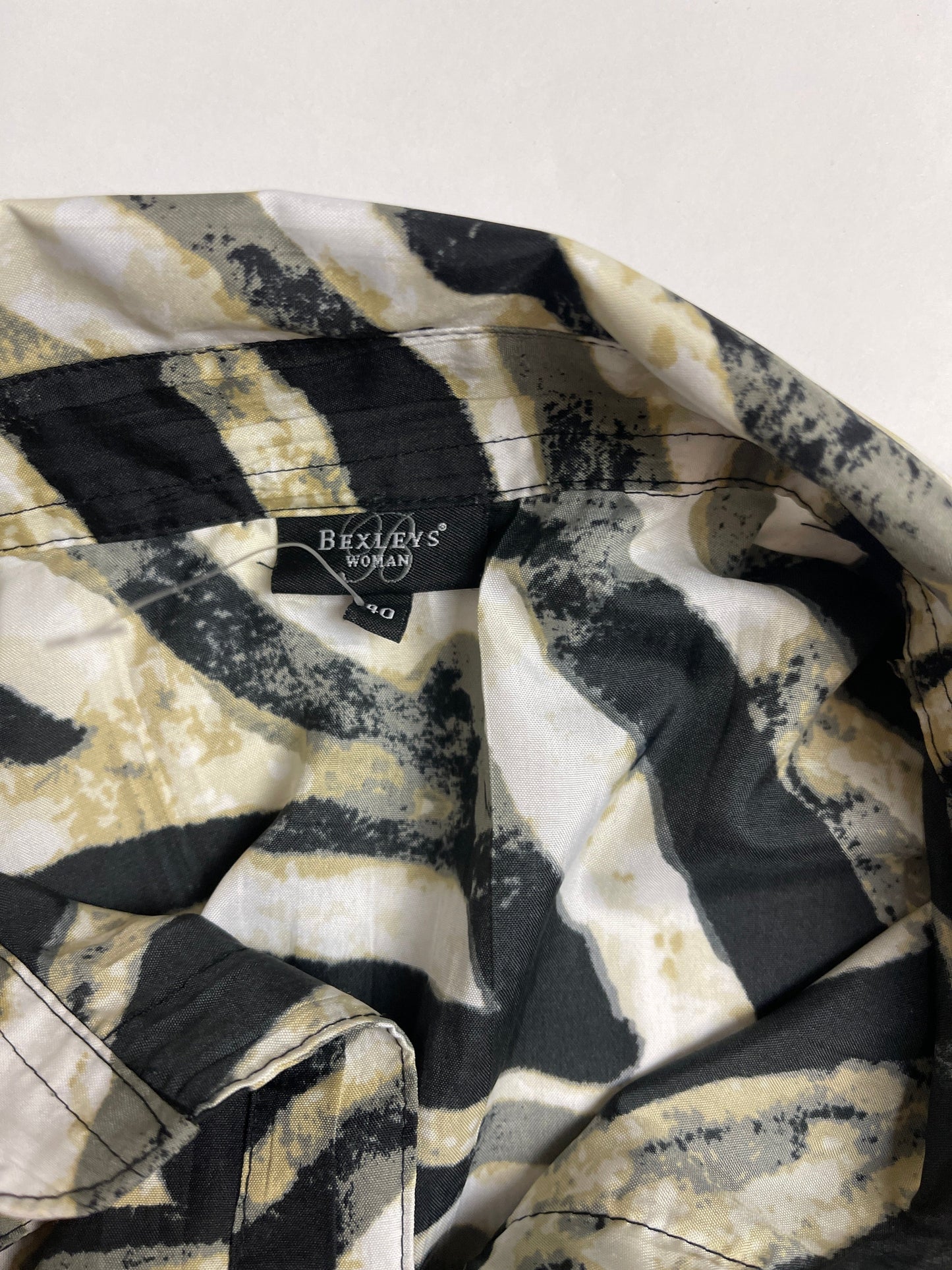 Chemise y2k motif zèbre vintage