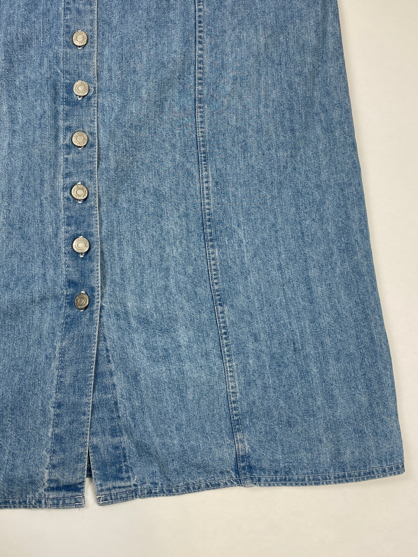 jupe en jean taille basse y2k longue vintage